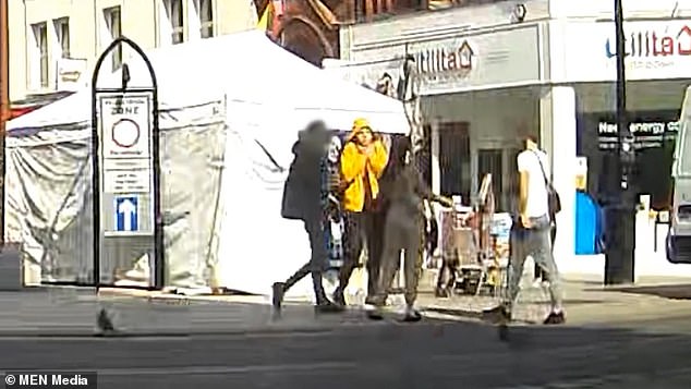 As Ahmad gets closer to Franco, the knifeman can be seen reaching into his pocket before revealing a flick blade which he quickly plunged 6cm deep into Ahmad's neck