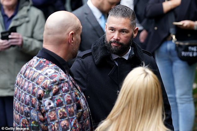 He caught up with former boxer Tony Bellew as he settled into the crowd on Friday