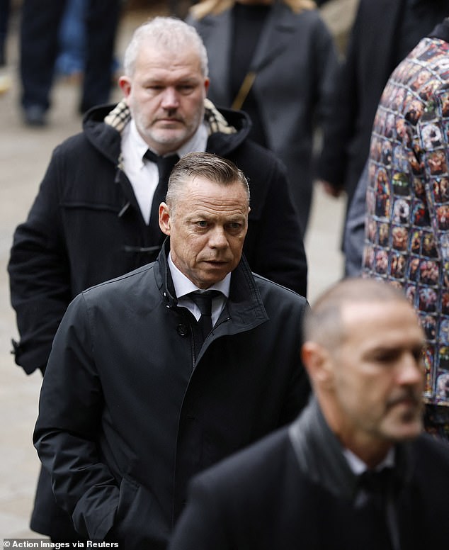 Former Manchester City footballer Paul Dickov arrives at Manchester Cathedral today