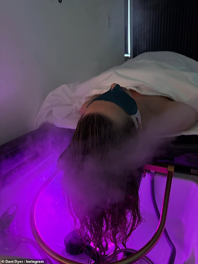 Dani captioned the update: 'Recently (the last slide really does represent what my babies look like 80% of the time whilst climbing on tables)'