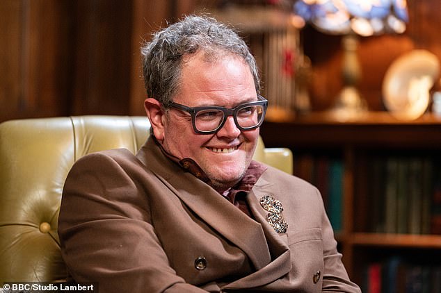 Alan has had viewers in hysterics over his inability to lie as a Traitor as the star admitted to profusely sweating and needing alcohol to get him through the experience