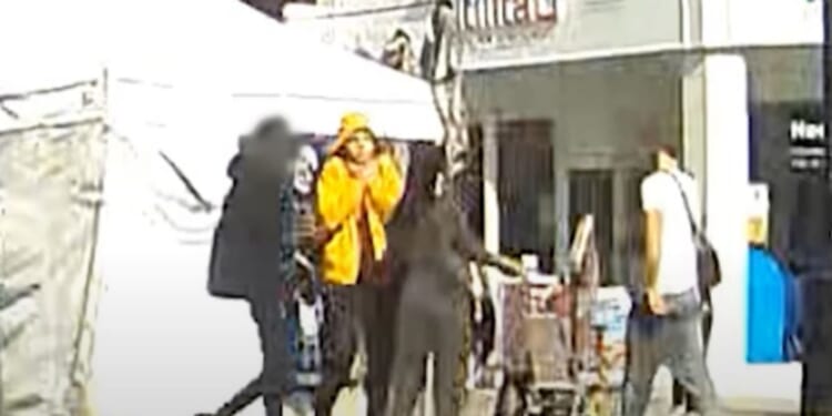 Chilling moment boy, 16, knifed to death in broad daylight attack after accidentally 'brushing' past killer's girlfriend