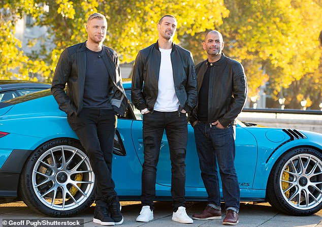 The reunion comes just months after Paddy (middle) broke his silence following the revelations that he was left furious with the BBC for not receiving a payout following Freddie's (left) Top Gear horror crash
