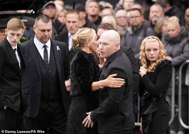 Matthew Hatton, younger brother of Ricky Hatton, arrives at Manchester Cathedral today