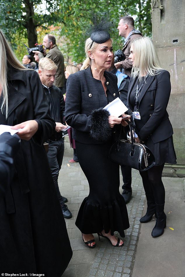 Soap star Claire Sweeney, ex-girlfriend of Ricky Hatton, at Manchester Cathedral today