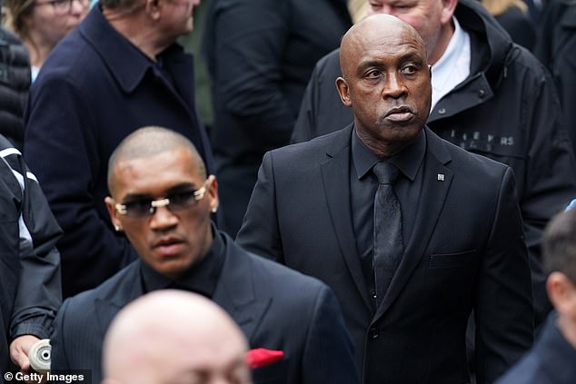 British professional boxers Conor Benn and Nigel Benn at Manchester Cathedral today