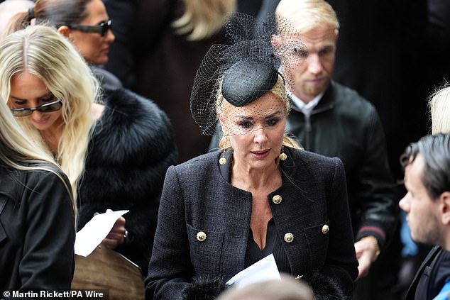 Soap star Claire Sweeney, ex-girlfriend of Ricky Hatton, at Manchester Cathedral today