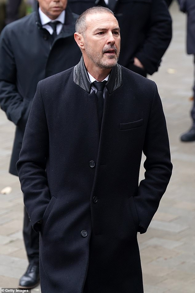Paddy McGuinness attends the funeral of Ricky Hatton at Manchester Cathedral this morning