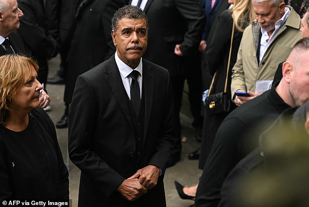 Former footballer and TV presenter Chris Kamara arrives for Ricky Hatton's funeral today