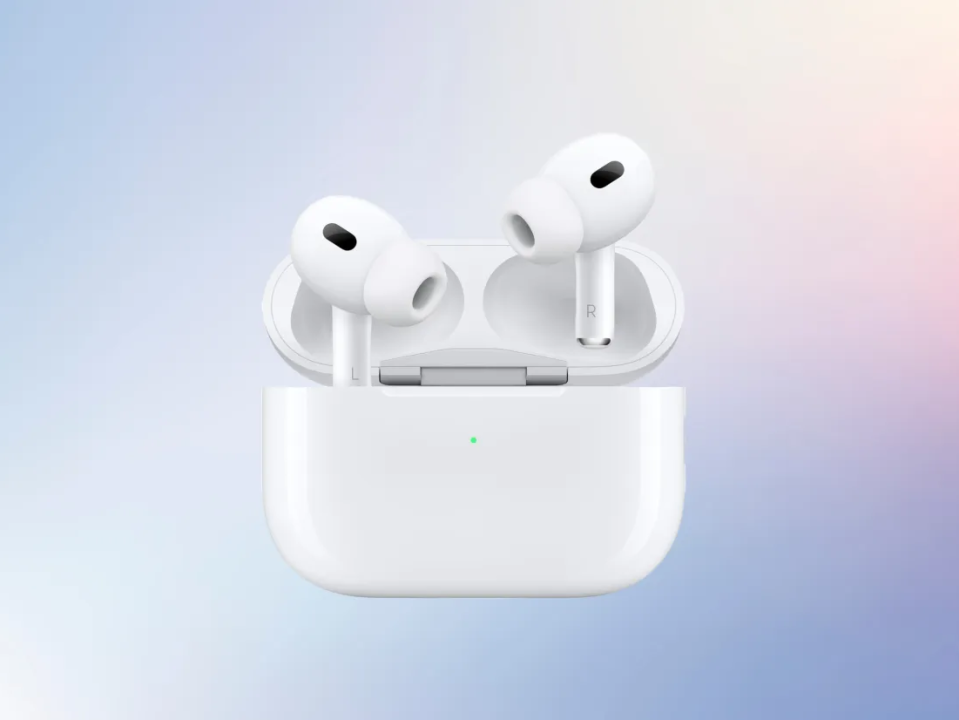 AirPods Pro 2 in charging case.