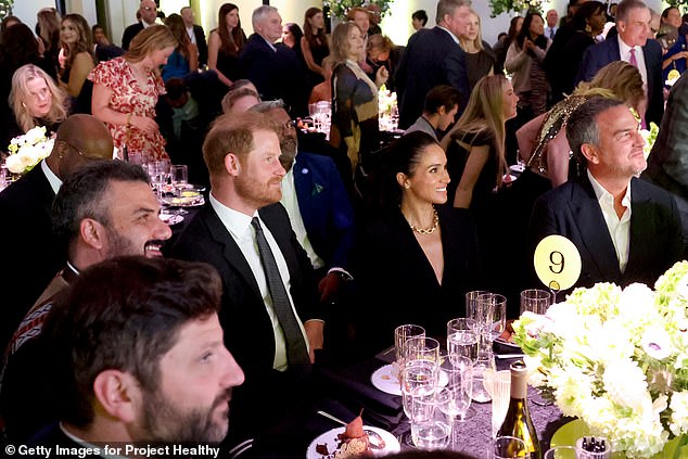 Prince Harry, Duke of Sussex, and Meghan, Duchess of Sussex, attend the Project Healthy Minds World Mental Health Day Gala at Spring Studios