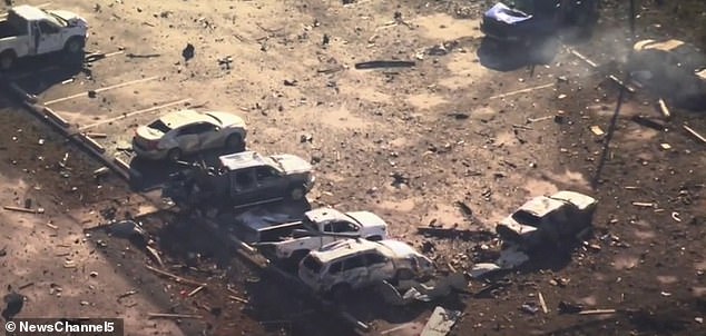 The extent of the damage remains unclear at this time, but several cars and buildings appear to have been impacted by the blast