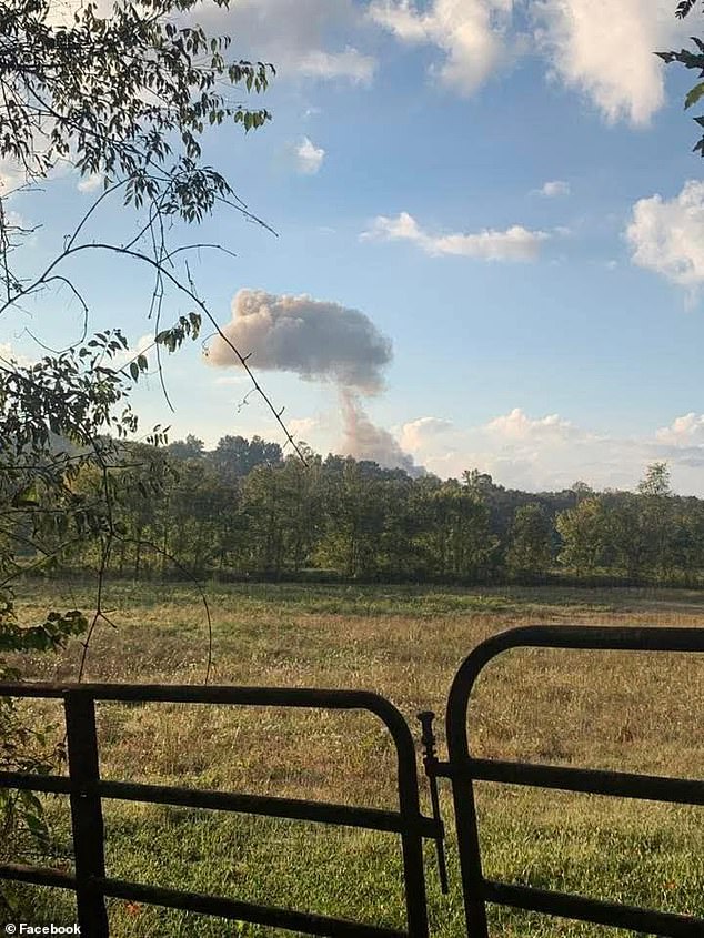 Footage from the scene showed a burning debris field with smoke billowing into the air