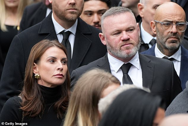Former Man United forward Wayne Rooney attended offering the sympathies of football