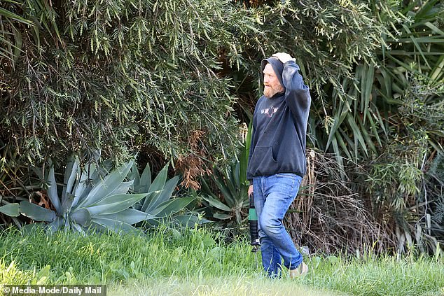 Josh Lamont broke cover in Adelaide, where he is staying with relatives, after he earlier joined the search for his son