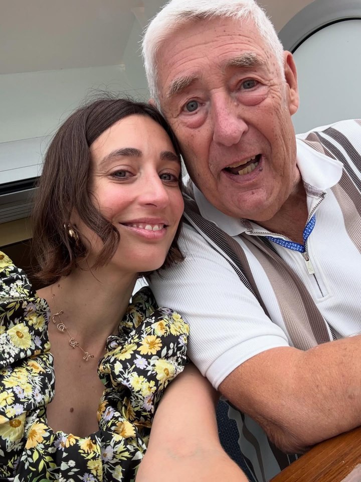 Laura Jackson with her father.