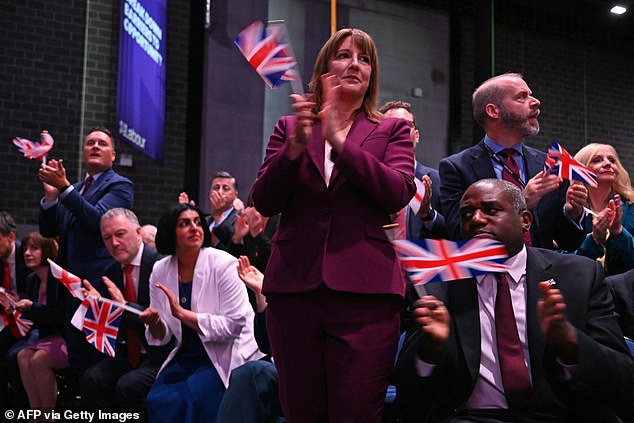Sir Keir had urged members to 'fly our flags' during his keynote speech at Labour's Liverpool conference