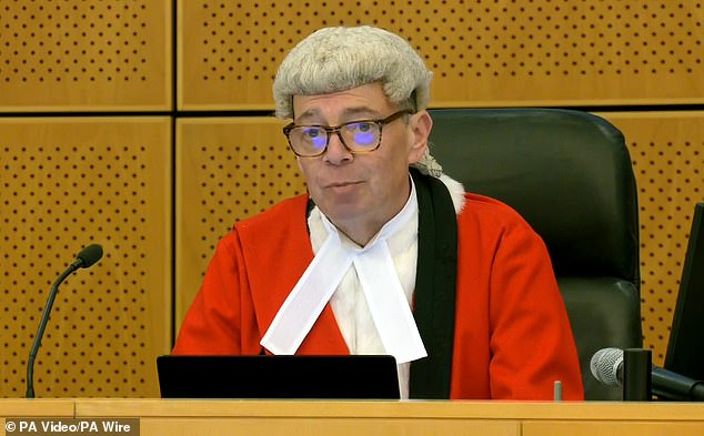 Mr Justice Bennathan (pictured) told Southwark Crown Court: 'The criminal law is not a mechanism that seeks to avoid people being upset'