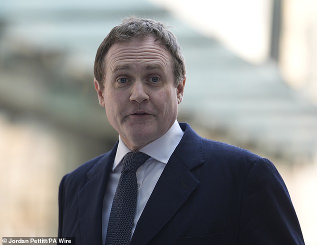 When former security minister Tom Tugendhat (pictured) promoted Mr Cash to director of the China Research Group, Ms Kearns was impressed