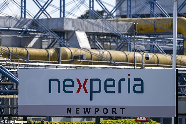 Mr Cash played a key role in the Government forcing a Chinese-owned firm to sell its 86 per cent stake in the Newport Wafer Fab semiconductor plant (pictured) in South Wales