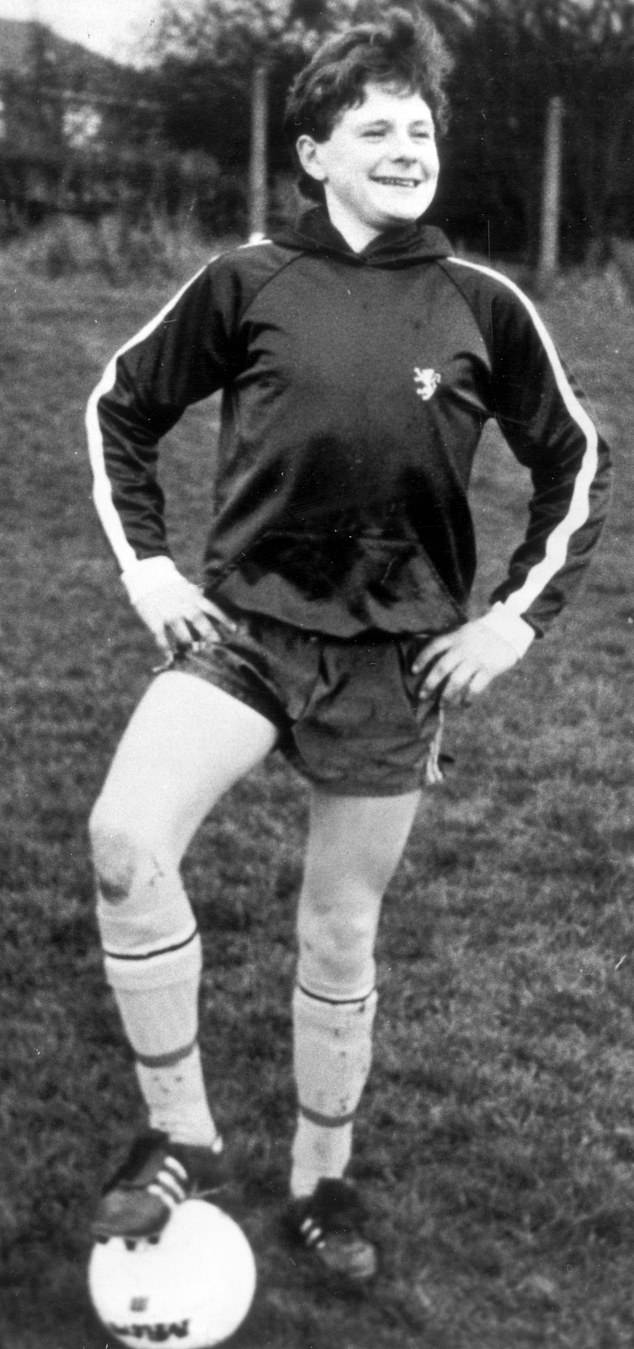 A young 'Gazza' before his talent took him to the heights of playing for England and Newcastle