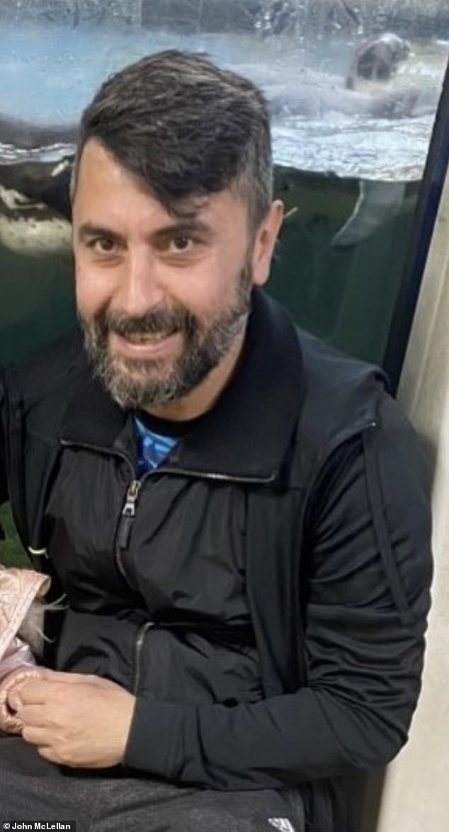 Cumali Turham, 46, (pictured) had not been seen after entering the Barista bar in Chelmsford, on November 19, and his body was found on January 11