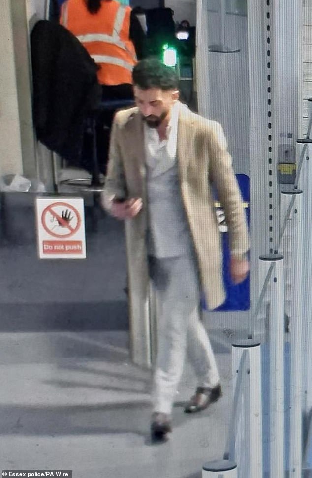 Essex Police are still searching for 38-year-old Ceyhan Dinler (pictured) who left the UK from Stansted airport on the day Cumali was reported missing