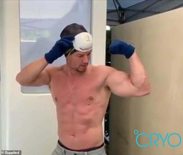 The celebrity-favourite treatment isn't for the faint of heart, it involves below zero temperatures in the name of self-preservation. (Pictured: Mark Wahlberg)