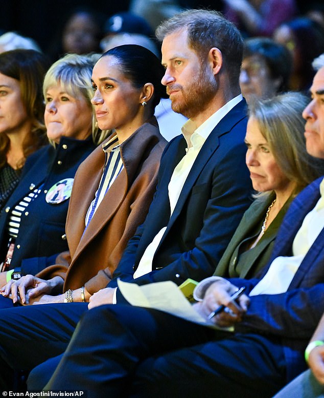 The couple were also spotted sitting next to each other in the front row as they intently listened to other speakers