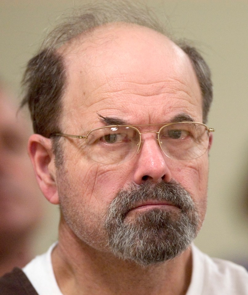 Convicted BTK killer Dennis Rader in a court proceeding.