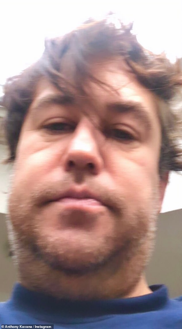 Kavana pictured at the peak of his alcohol addiction