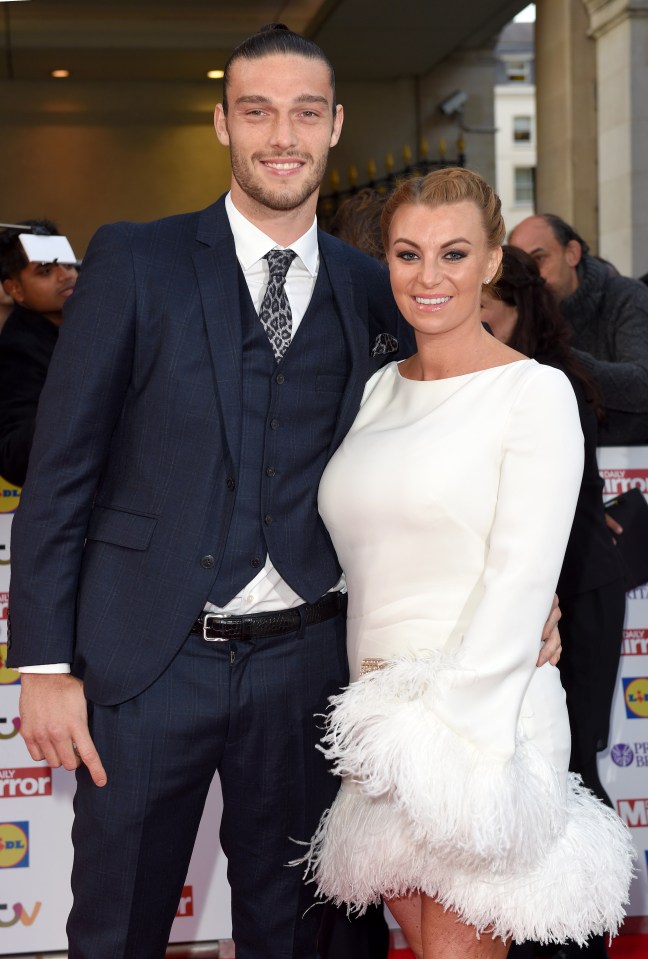 Andy Carroll and Billi Mucklow at the Pride of Britain Awards.