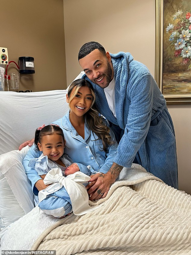 Benjamin recently welcomed his second child with wife Liane V Benjamin (pictured)