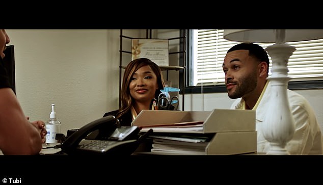 Benjamin (right) and Princess Love (left) play a couple who adopt a dangerous young boy in Adopted 2