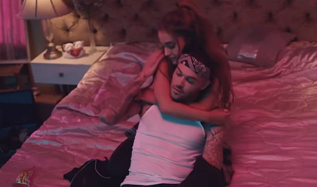 In 2016 he starred opposite Ariana Grande in her steamy video Into You (pictured)