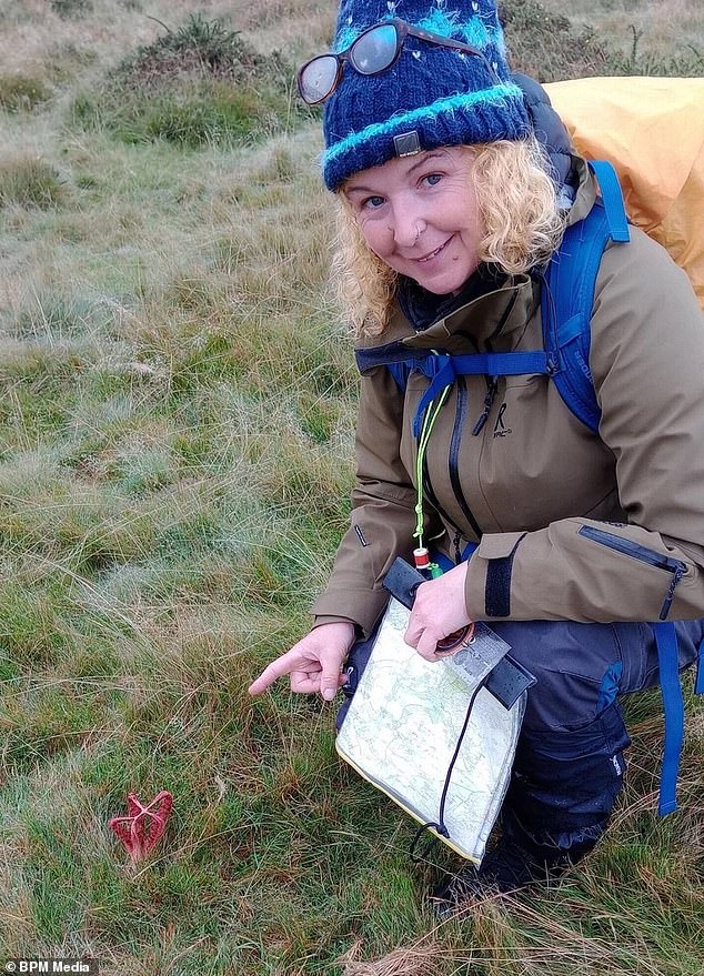 Becky Harrison was trekking on Dartmoor near Merrivale with her walking instructor, Martin Williams, when they spotted the freaky tentacles