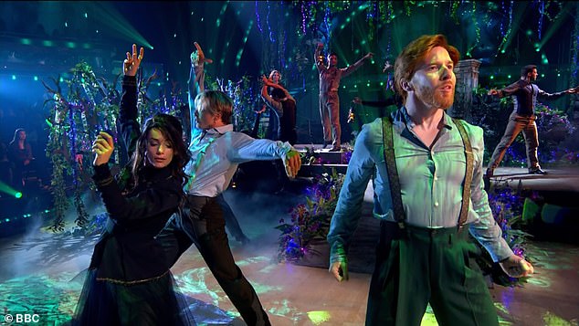 Strictly professionals took to the floor with a dance dedicated to the story of long-running stage show and Hollywood blockbuster film Wicked