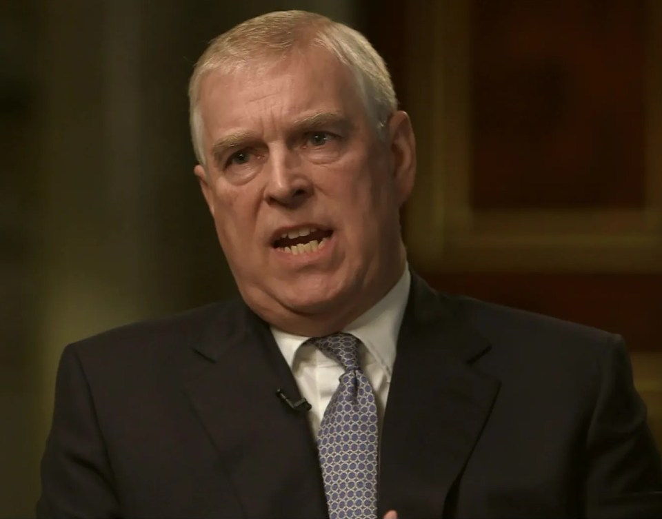 The Duke of York, Prince Andrew, speaking during the Newsnight interview about his links to Jeffrey Epstein.