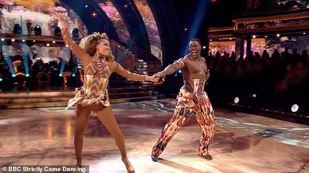 She continued: 'I mean, you just picked her up like it was just you know, a piece of ribbon or something. It was extraordinary, it was fantastic'