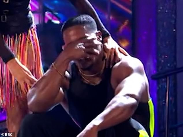 When he joined host Tess Daly to get feedback from the judges, Harry was overwhelmed with emotion after he confessed he thought he 'didn't know if he would be able to walk again'