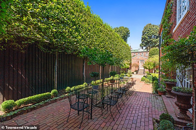 There is currently a 14-seat dining table in the garden making it the perfect spot for hosting dinner parties