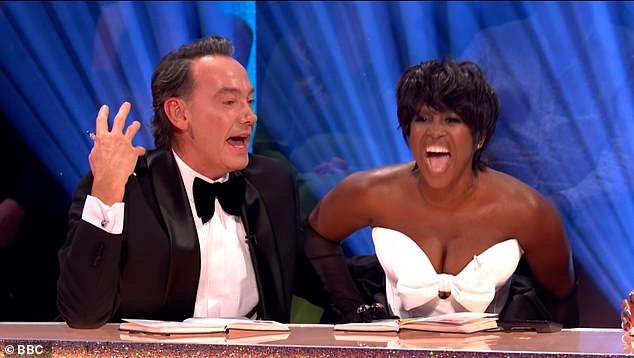 After witnessing the explosive exchange between the pair, Motsi Mabuse who was say next to Craig then joked that she was like the child 'sitting inbetween mummy and daddy having a fight'