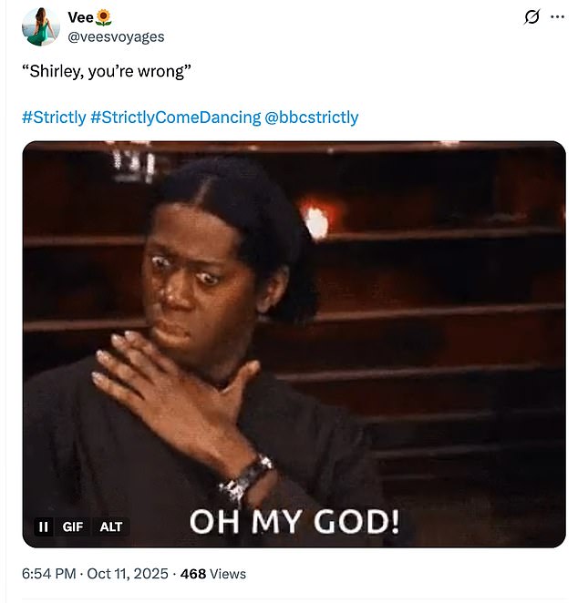 Fans headed over to X to share their thoughts on the two long standing judges arguing over their thoughts on the performance