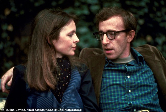 Keaton and Allen briefly dated after they starred together in his Broadway show Play It Again, Sam and Keaton went on to star in eight of his films from 1972 to 1993. They're seen in 1977