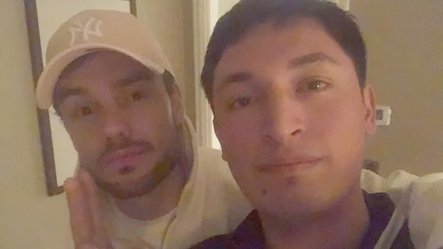 Waiter Braian Paiz with Liam Payne. Paiz has admitted to providing Payne with cocaine