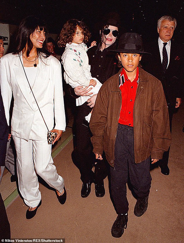 The siblings even met Jordy Chandler (right), whose father later accused Jackson of sexually abusing his son when he was 13 and who reached a reported £16million settlement with the star in 1994, without any admission of guilt. Pictured: June Chandler with her children Lily and Jordan attend the MTV World Music Awards in Monaco in May 1993