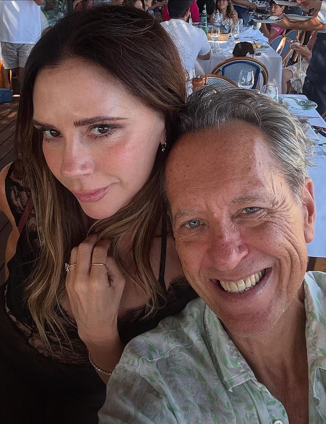 Recently, Richard had a friendly reunion with Victoria Beckham on the Amalfi Coast after previously working together on the Spice World movie