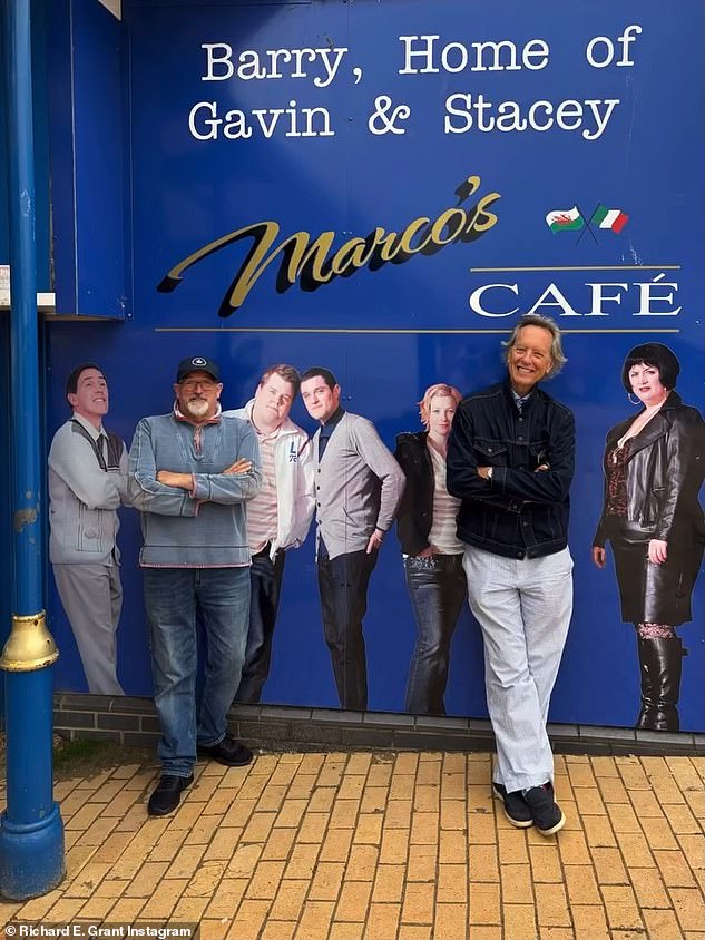Richard finished his tour by visiting Marco's Cafe - which frequently appeared on the show - and met with owner Marco Zeraschi, who has appeared on the programme as an extra