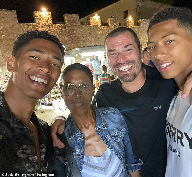Mark and Denise had been living in separate countries as they helped launch the careers of the Real Madrid star Jude (left) and Jobe (right) who plays for Borussia Dortmund