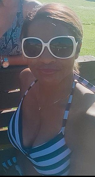 Ms Punshon has also shared images of her basking in the sun wearing a bikini